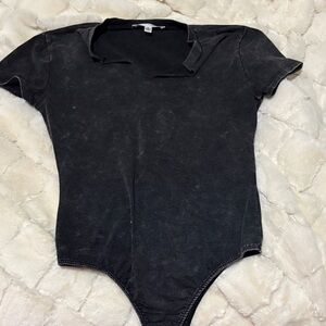 Glamorous Charcoal Gray Top